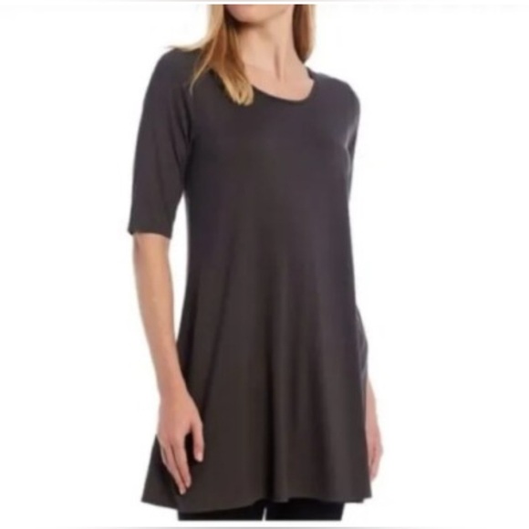 NWT Eileen Fisher Women's gray viscose Tunic Top - Picture 2 of 8